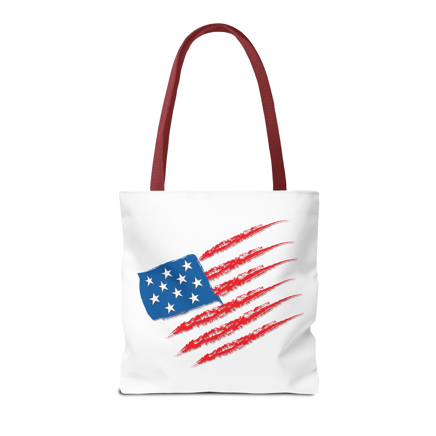 Patriotic Tote Bag | USA Pride | American Flag Design | Eco-Friendly Market Bag | Gift for Fourth of July, Veterans, Memorial Day