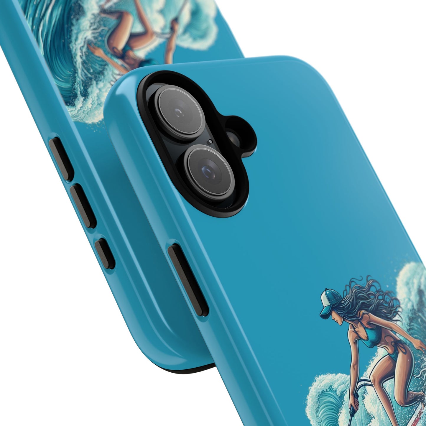 Surfing Phone Case, Coastal Vibes Phone Cover, Tough Cases for Beach Lovers, Ocean Art Phone Accessories, Summer Gift Idea