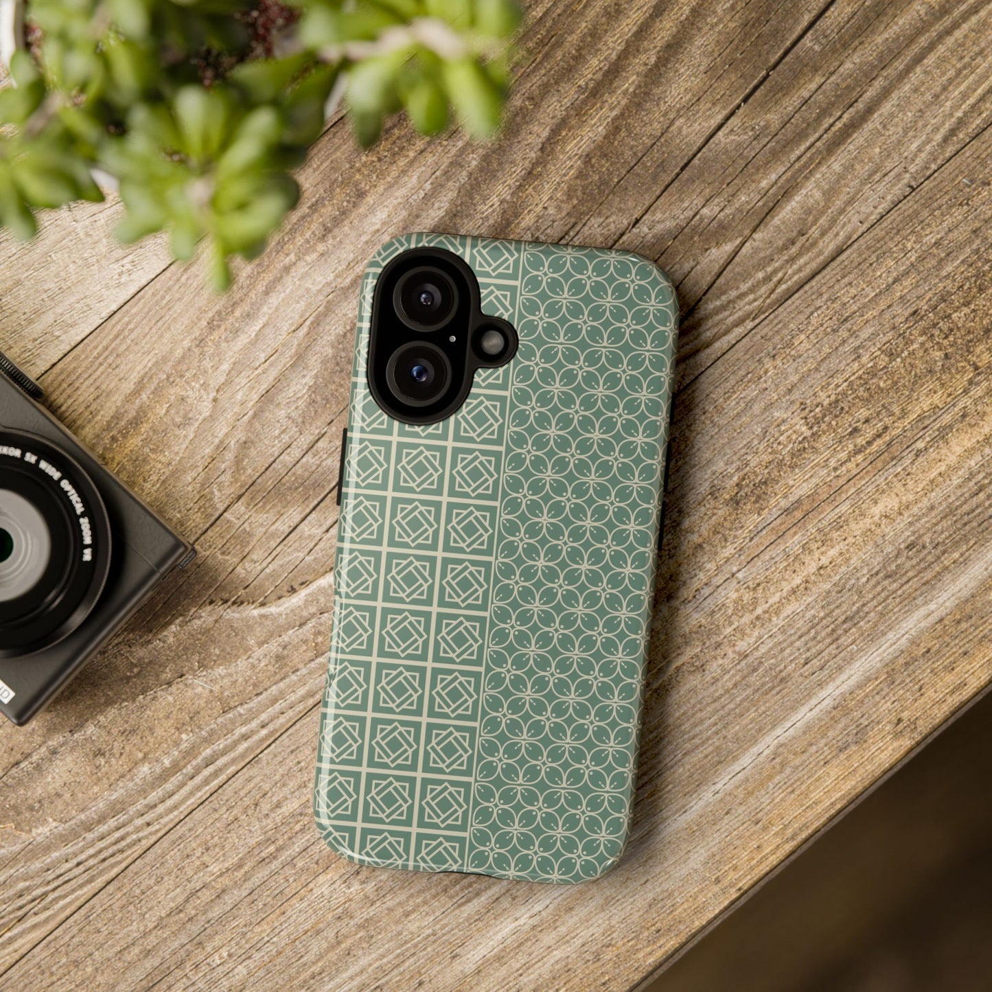 Stylish Phone Case with Geometric Patterns, Tough Cases, Durable Cell Phone Cover, Trendy Smartphone Accessory, Functional Gift Idea