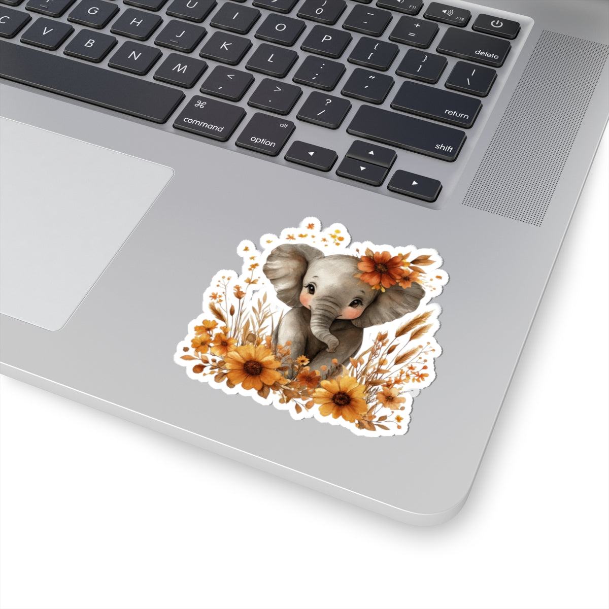 Adorable Elephant Kiss-Cut Stickers | Cute Animal Decor for Laptops, Water Bottles, Journals | Perfect Gifts for Kids and Animal Lovers