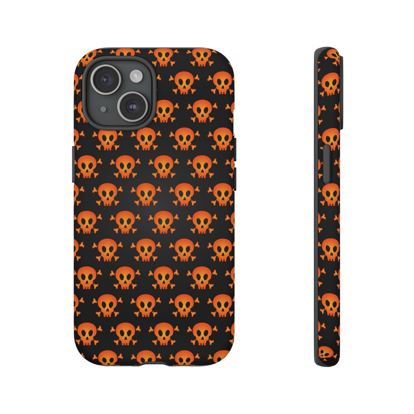 Halloween Skull Phone Case, Spooky Mobile Cover, Trick or Treat Accessory, Goth Gift, Skull Pattern Design