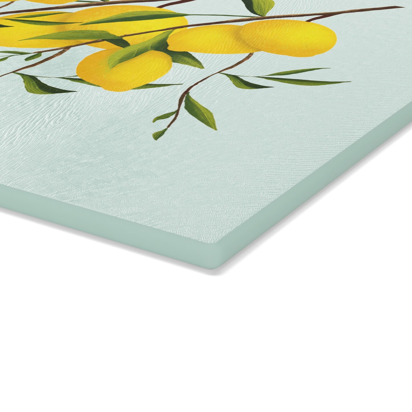 Lemon Glass Cutting Board - Bright Kitchen Decor, Home Gift, Cooking Accessory, Housewarming Present, Fruit Design
