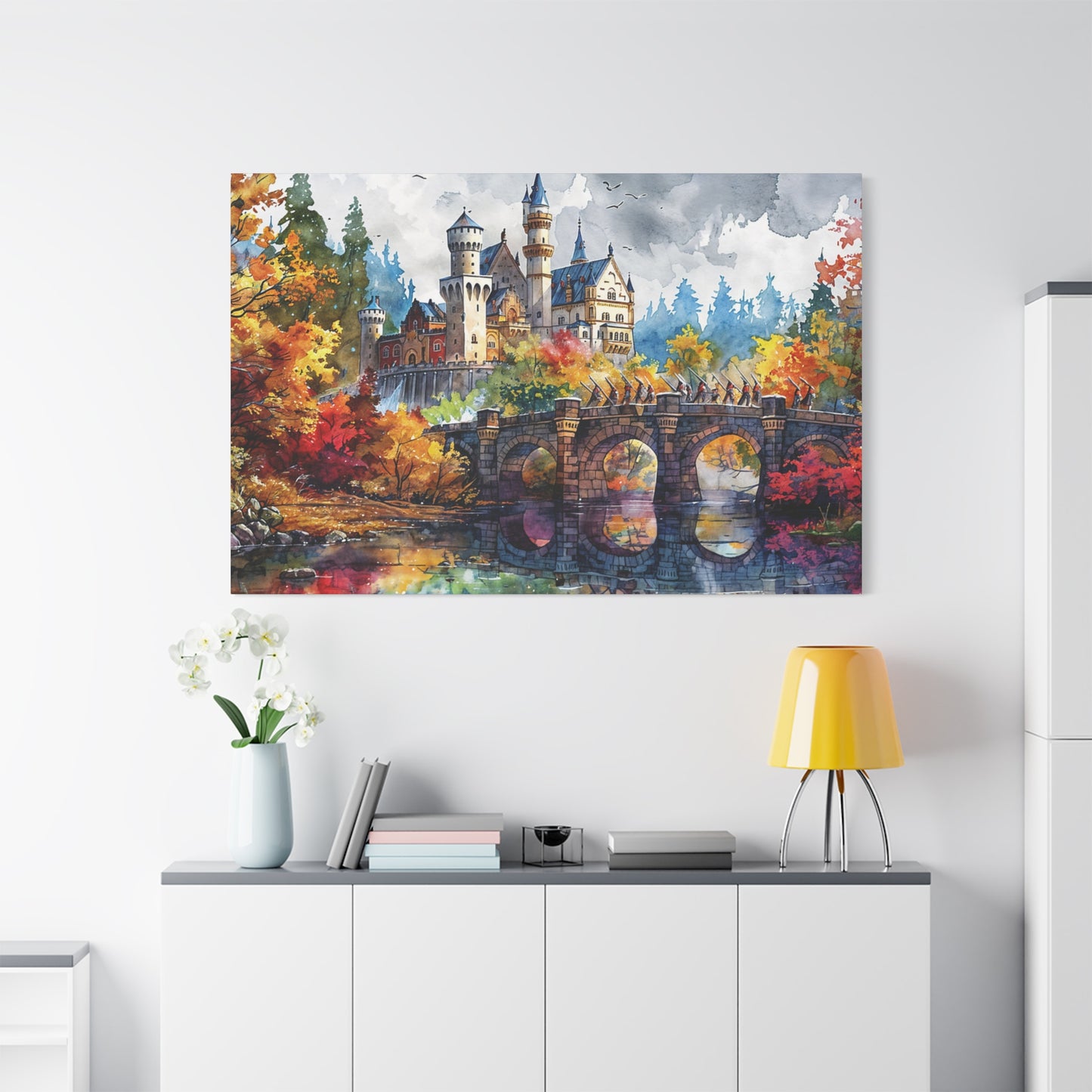 Matte Canvas, Stretched, 1.25" - Castle