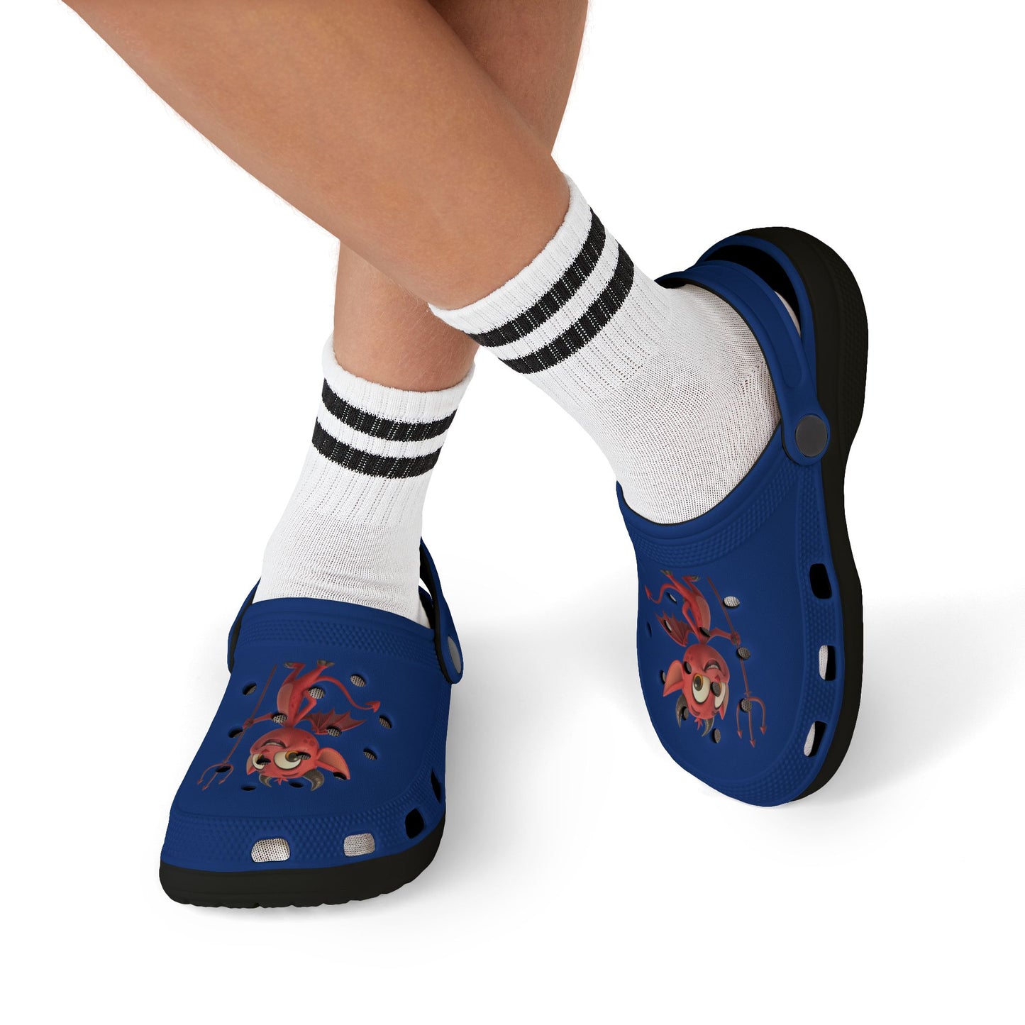 Kid's Fun Demon Clogs, Playful Footwear for Kids, Comfy Summer Shoes, Cute Outdoor Slip-Ons, Halloween Costumes