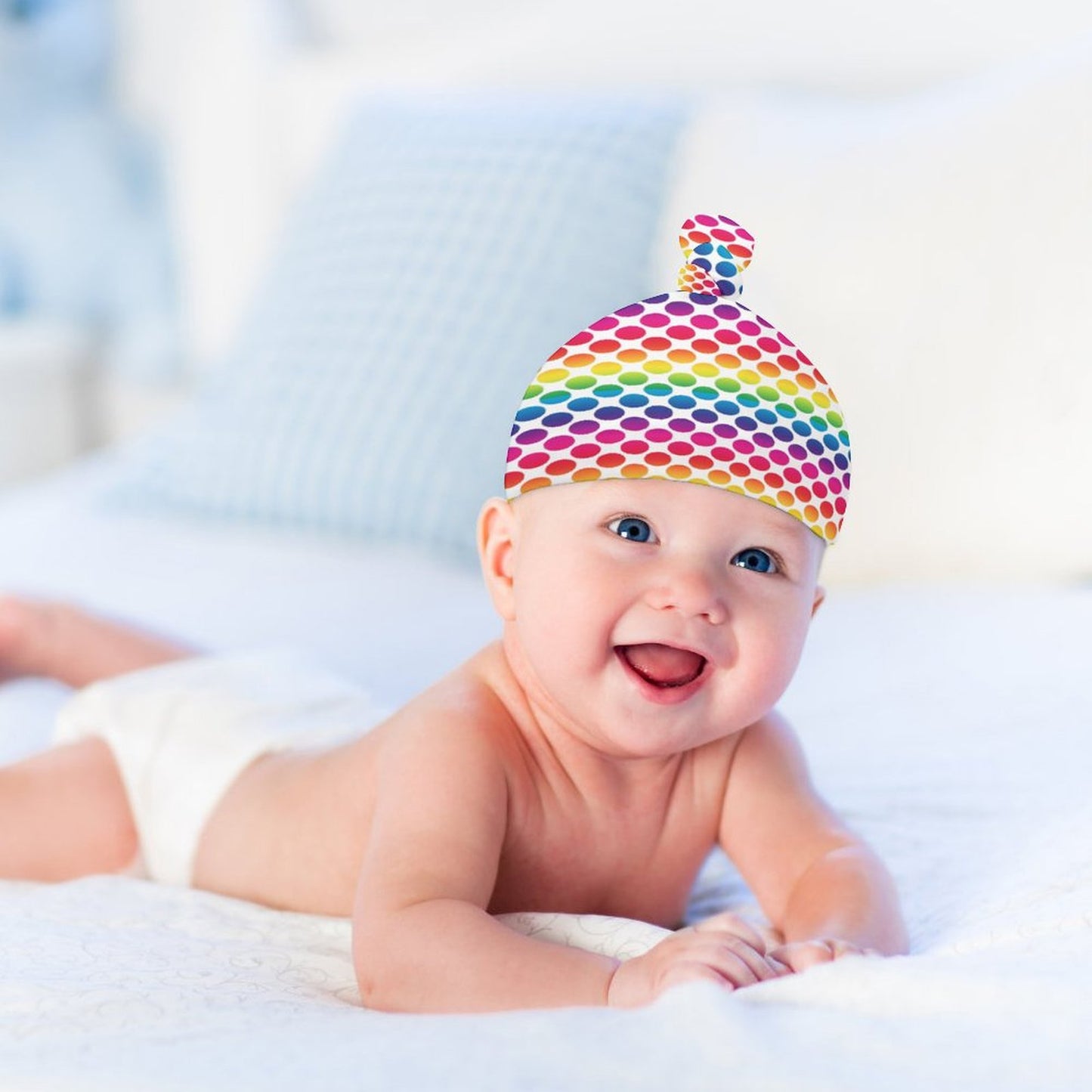 Top Knot Hat for Baby (A Set of 2)