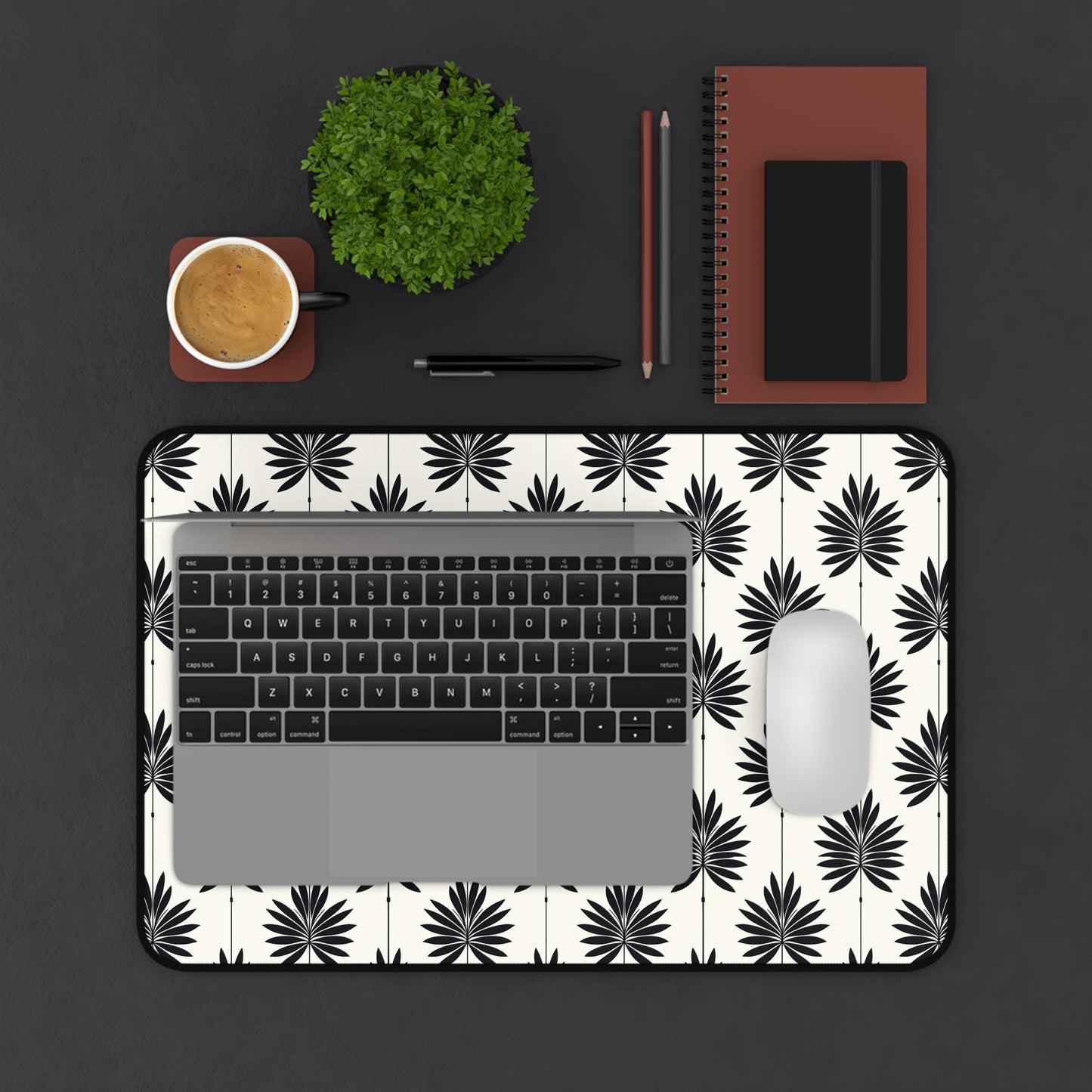 Stylish Leaf Pattern Desk Mat for Home Office Decor