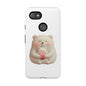 Cute Bear Phone Case, Tough Cases, Animal Lover Gift, Kids Accessories, Mother’s Day, Heartwarming Design