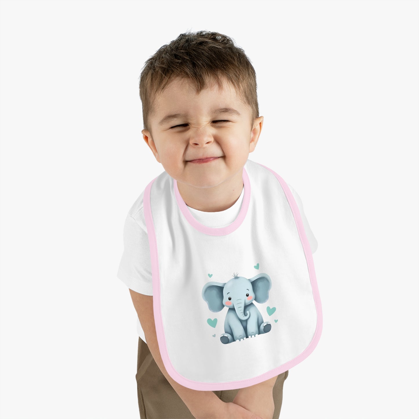 Cute Elephant Baby Bib - Adorable Infant Feeding Accessory, Perfect Baby Shower Gift, Toddler Bib, Newborn Essential, Eco-Friendly Babywear