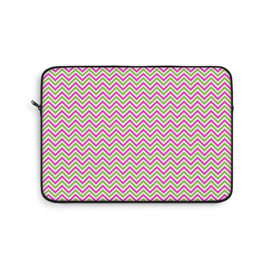 Colorful Chevron Laptop Sleeve, Cute Tech Organizer, Perfect Gift for Students, Work, and Travel, Stylish Computer Case