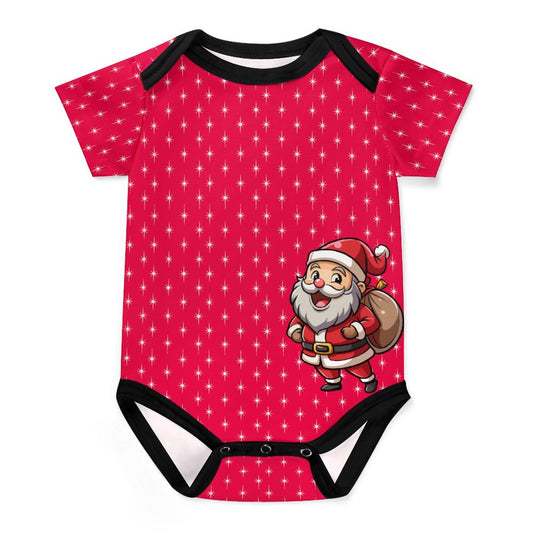 Faux Cotton Short Sleeve Baby Romper