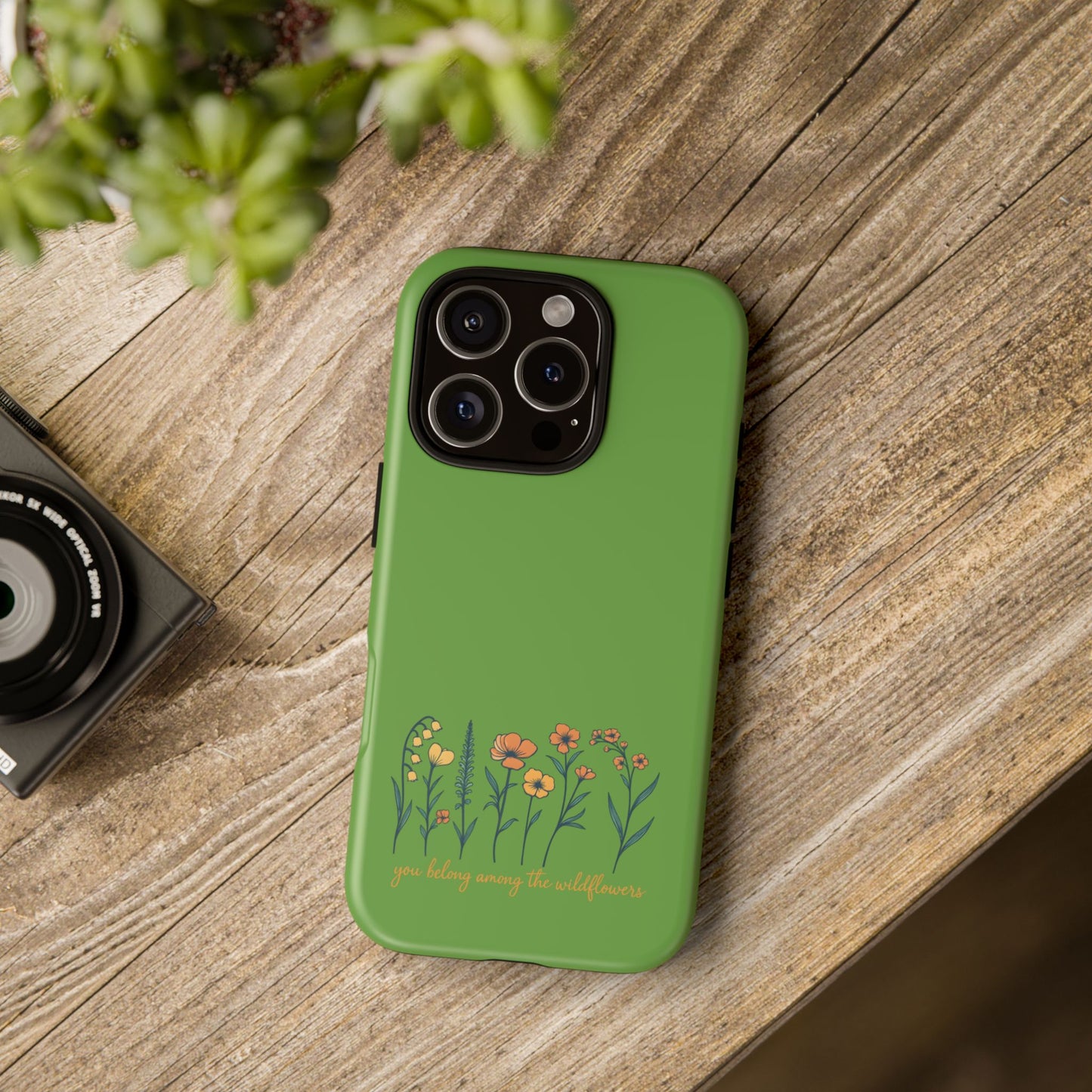 Floral Phone Case - You Belong Among the Wildflowers, Botanical Gift, Eco-Friendly Phone Accessory, Nature Lover Statement