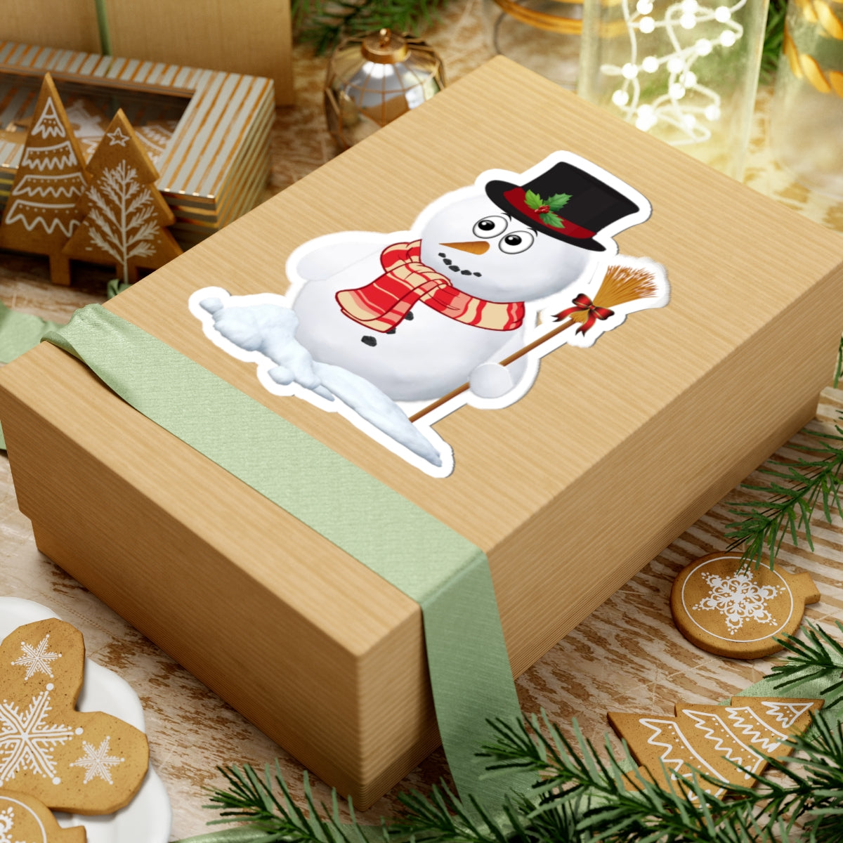 Snowman Holiday Kiss-Cut Stickers