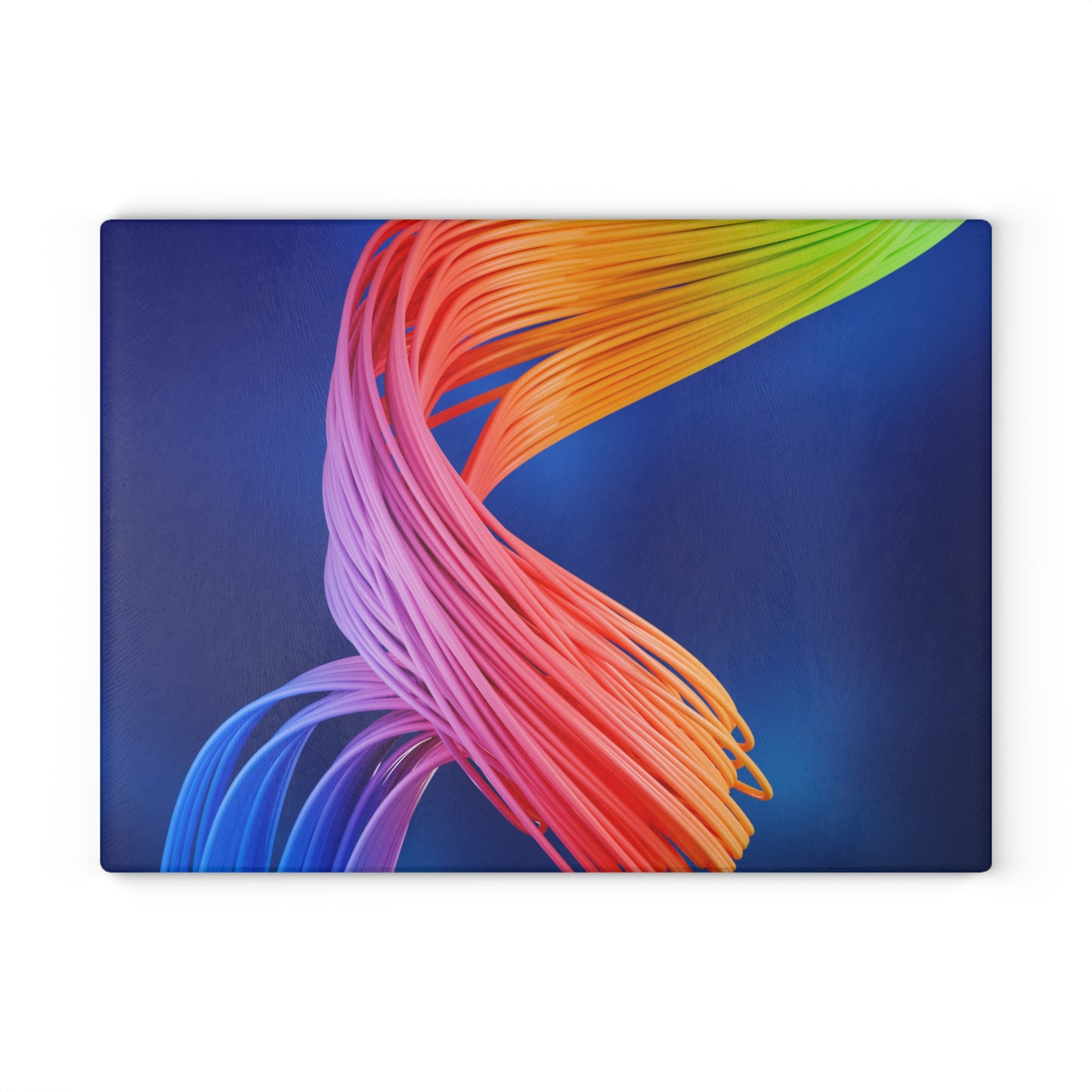 Vibrant Abstract Glass Cutting Board, Kitchen Decor, Colorful Gift, Modern Art, Cutting Surface, Housewarming Present
