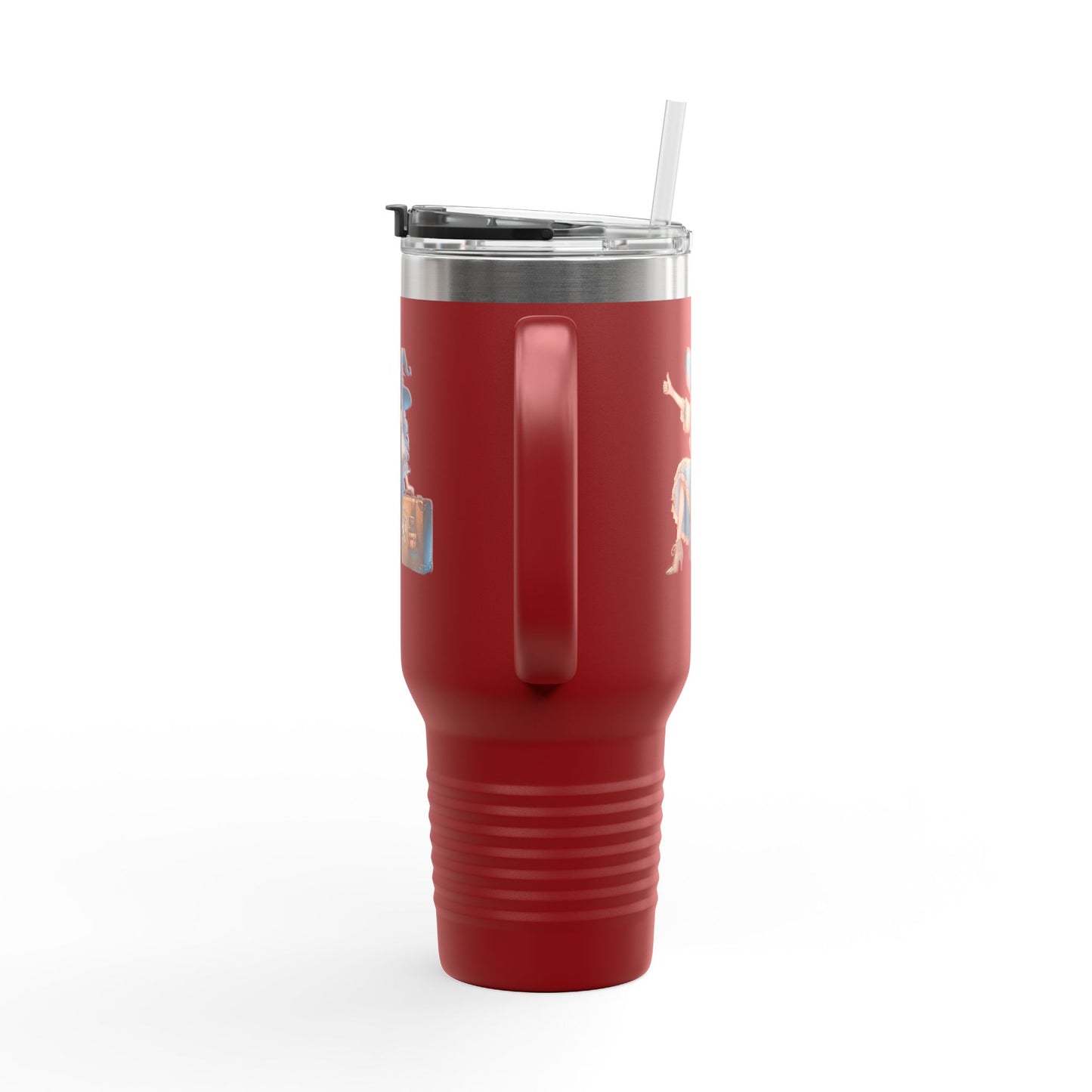 Stylish Insulated Travel Mug, 40oz: Perfect for Coffee Lovers, On-the-Go Drinks, Eco-Friendly, Gift for Her, Unique Travel Accessory