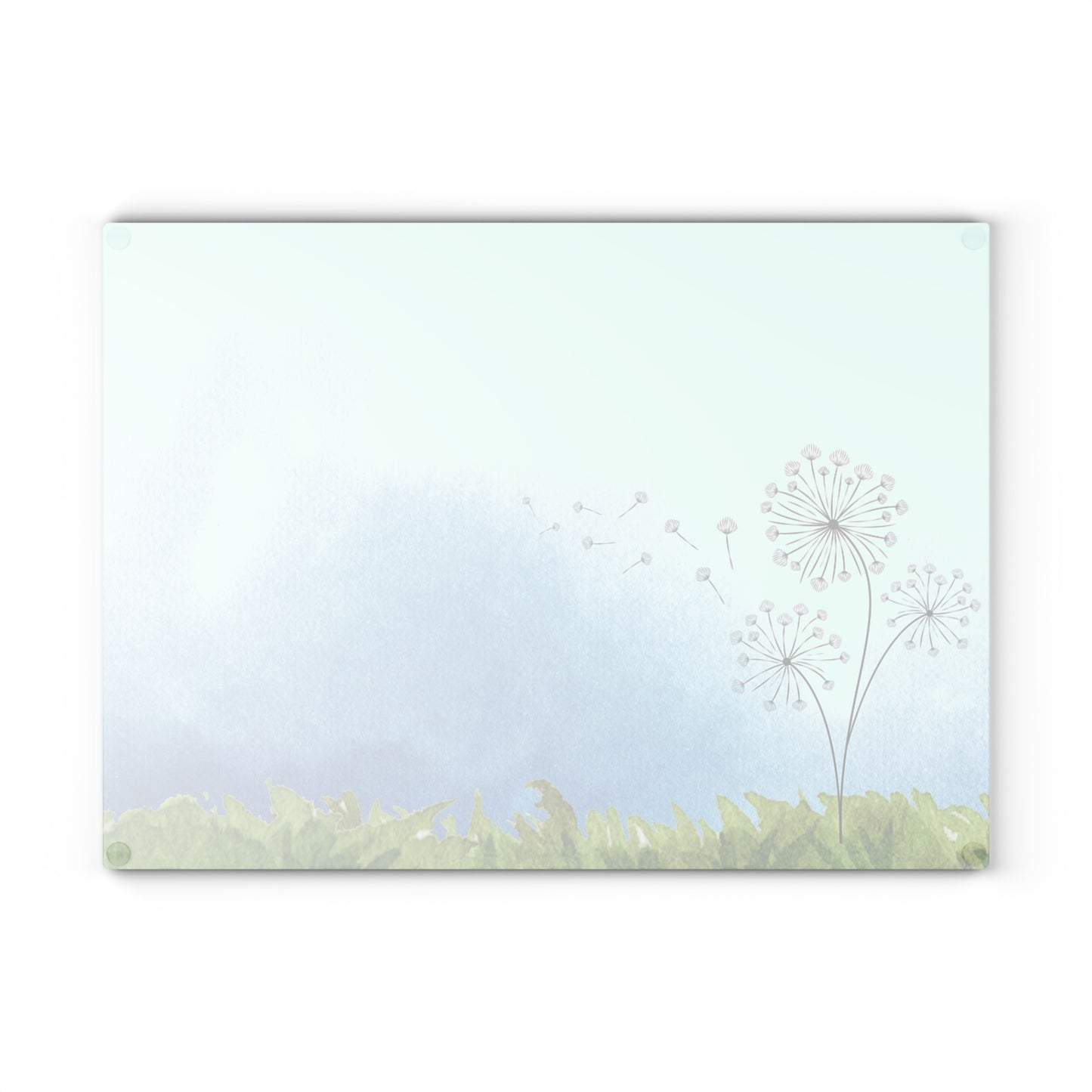 Artistic Glass Cutting Board - Floral Design for Kitchen Decor, Gift for Chefs, Wedding, Housewarming, Cooking Enthusiasts