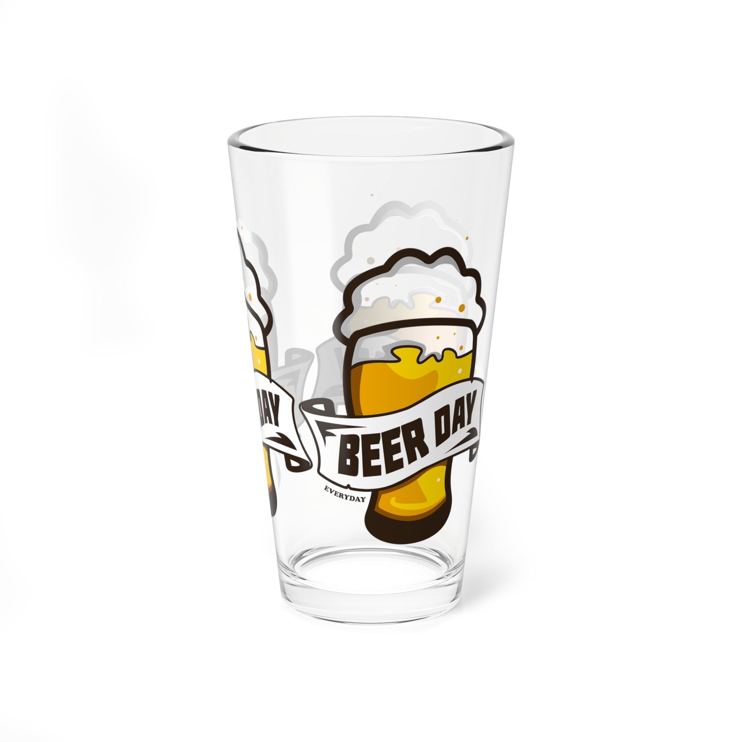 Beer Day Mixing Glass, 16oz Beer Glass, Perfect for Beer Lovers, Party Gifts, Barware, Craft Beer Enthusiasts