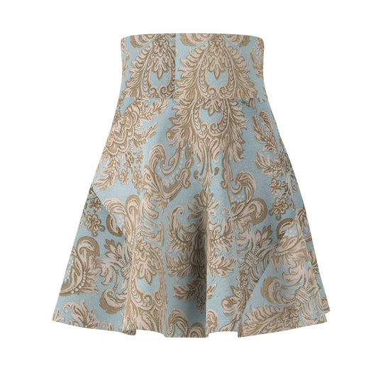 Chic Floral Skater Skirt, Trendy Women's Fashion, Summer Outfit, Boho Style, Casual Wear, Everyday Elegance