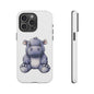 Cute Hippo Phone Case, Unique Tough Cases, Animal Lover Gift, Cute Animal Design, Baby Animal Phone Accessory