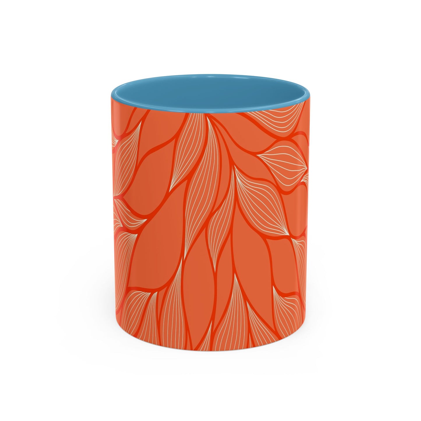 Stylish Accent Coffee Mug, Floral Pattern Drinkware, Unique Gift for Coffee Lovers, Home Decor, Kitchenware, Vibrant Design