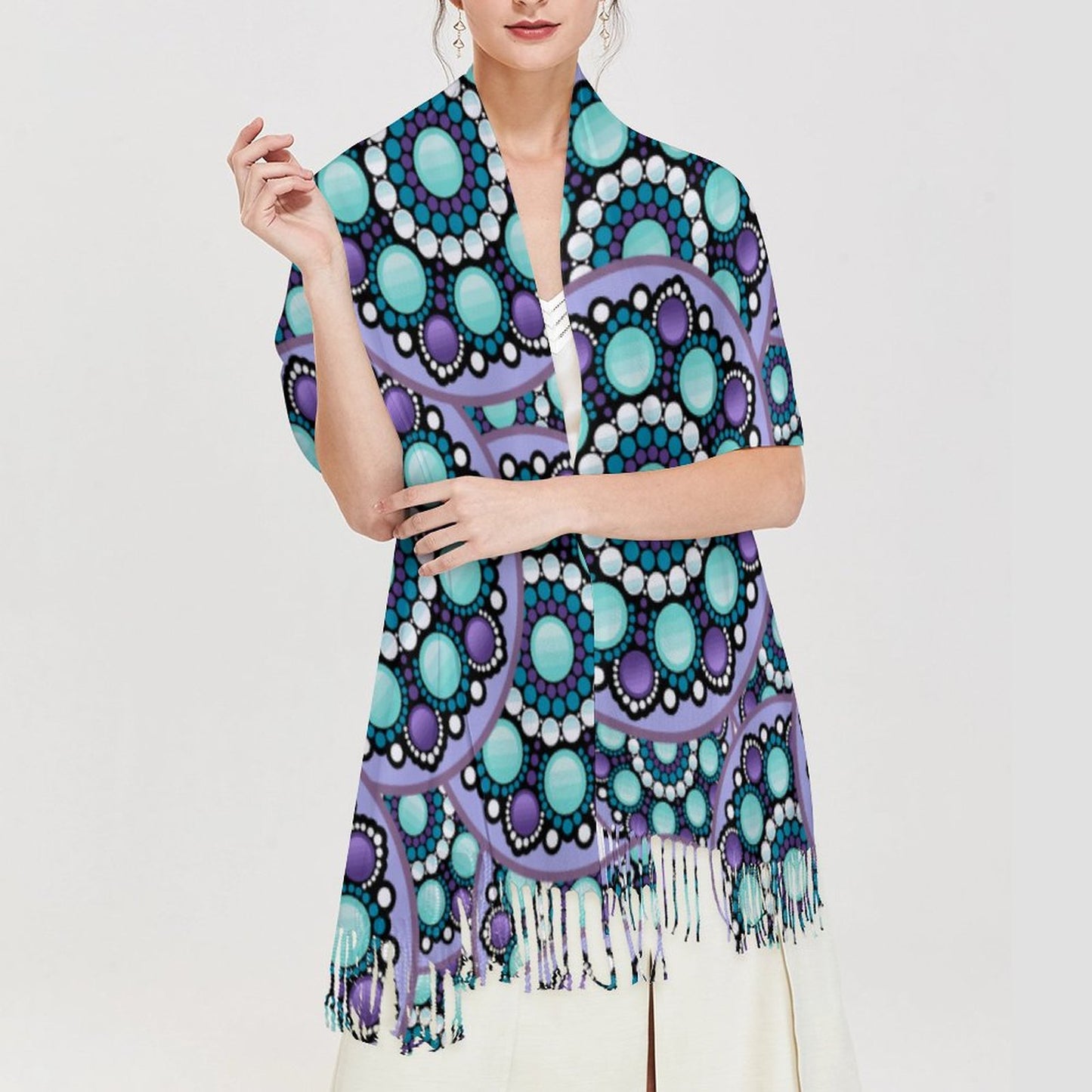 Cashmere-like Tassel Scarf