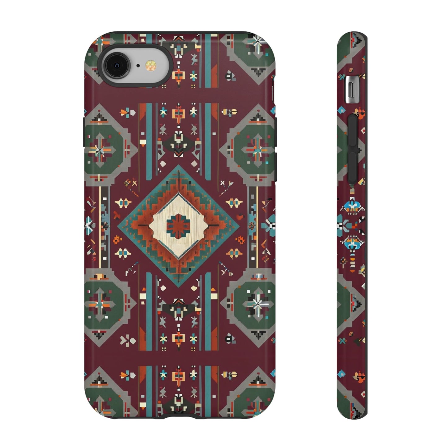Tribal Pattern Phone Case - Boho Chic, Tough Durable Cover, Stylish Tech Accessory, Gift for Him/Her, Festival Essentials