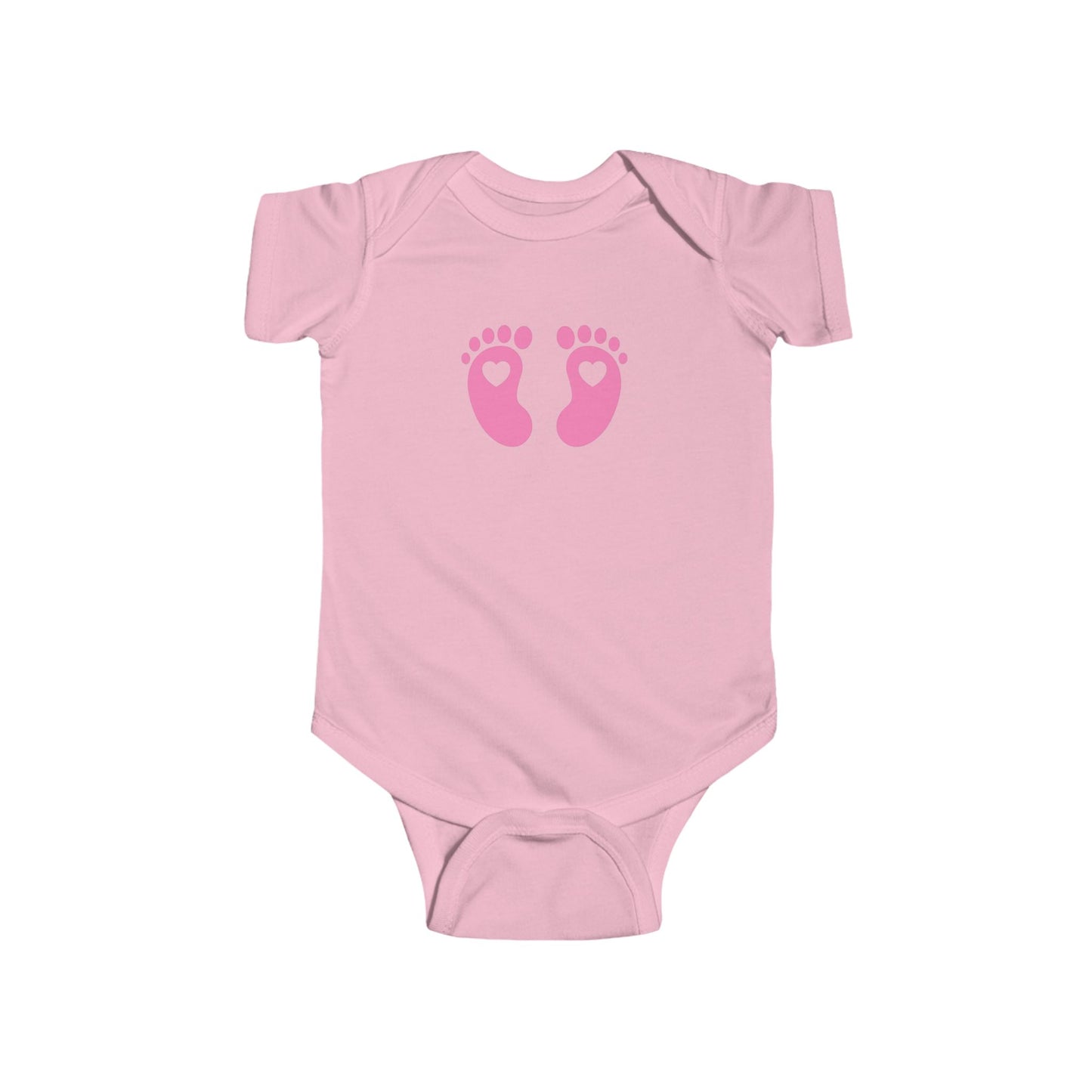 Adorable Baby Footprints Bodysuit, Infant Bodysuit, Newborn Gift, Baby Shower Apparel, Cute Baby Outfit, Heart Footprints Onesie