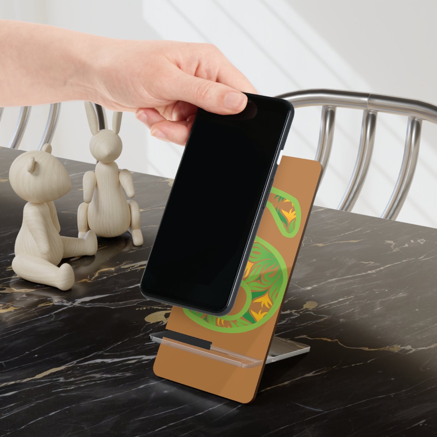 Stylish Smartphone Stand, Decorative Phone Holder, Perfect Gift for Tech Lovers, Home Office Accessory, Personalized Desk Decor