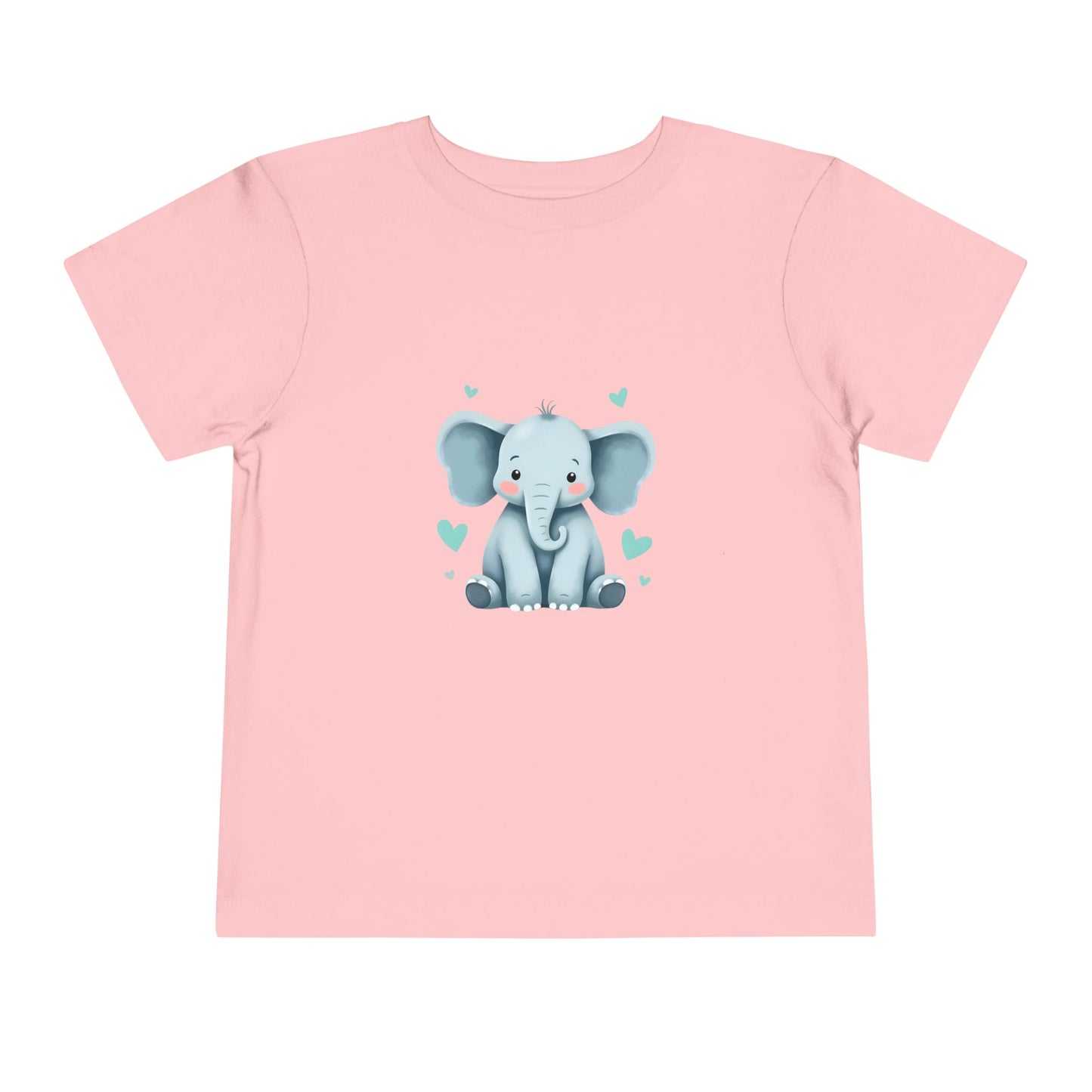 Adorable Elephant Toddler Tee, Kids Short Sleeve Shirt, Cute Baby Clothes, Elephant Lover Gift, Birthday Outfit