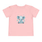 Adorable Elephant Toddler Tee, Kids Short Sleeve Shirt, Cute Baby Clothes, Elephant Lover Gift, Birthday Outfit