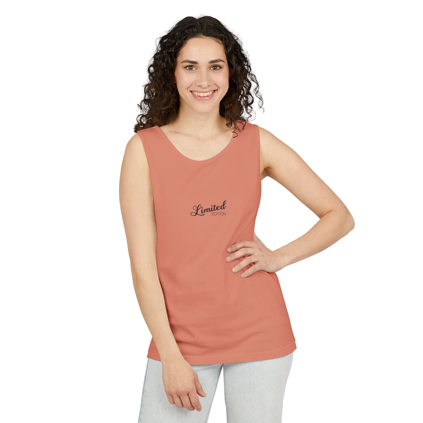 Limited Edition Unisex Garment-Dyed Tank Top, Summer Fashion, Beachwear, Gift for Him & Her, Casual Style, Relaxed Fit