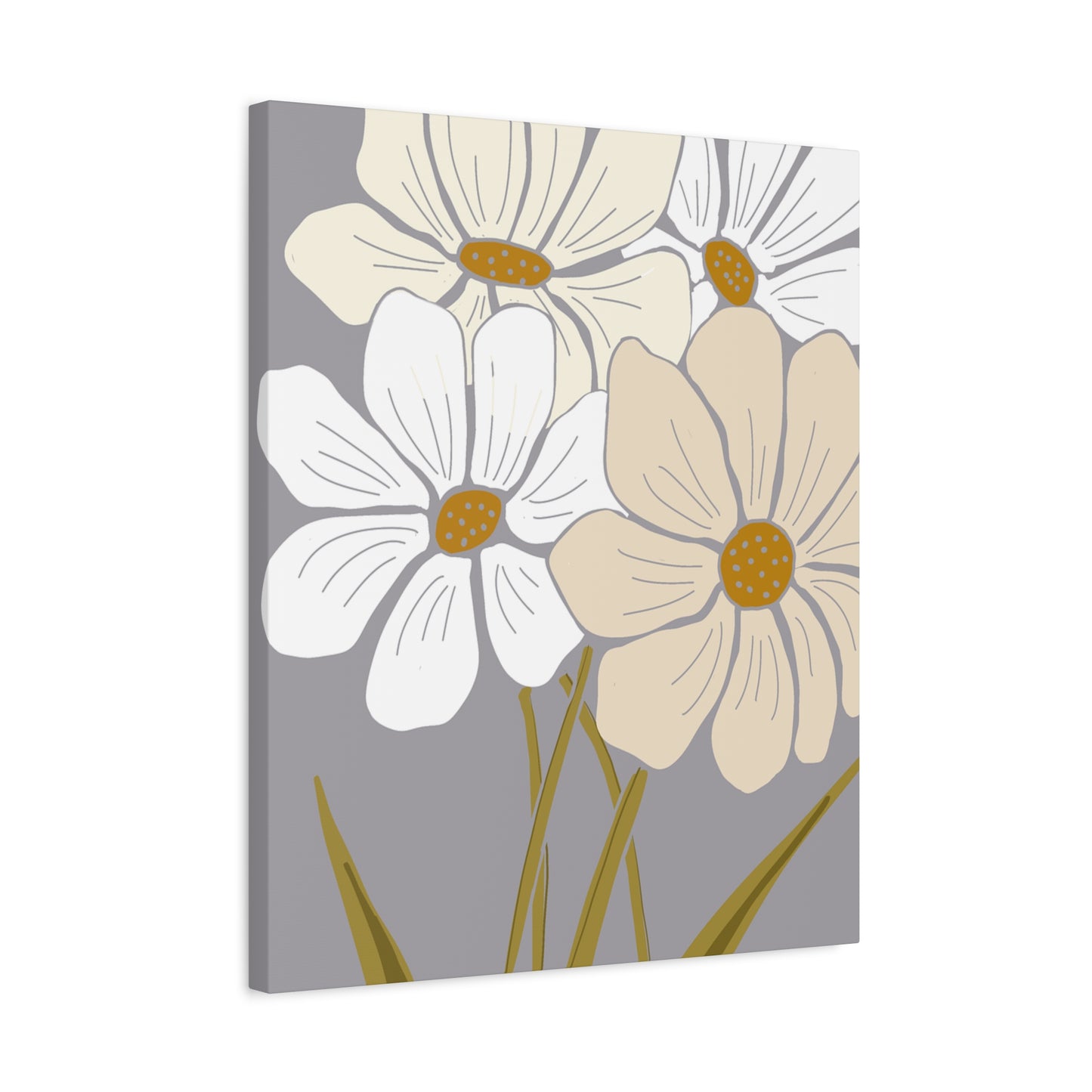 Copy of Copy of Matte Canvas, Stretched, 1.25" Tulips Pink and Purple Flowers