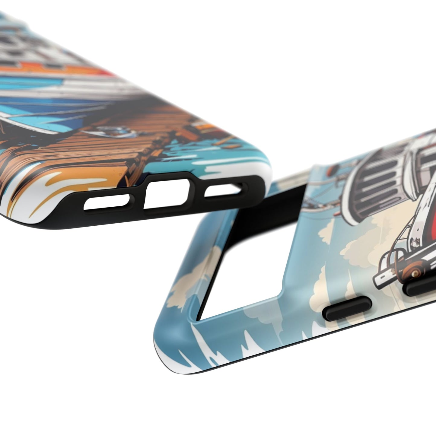 Colorful Fishing Boat Phone Case | Nautical Gift, Marine Design, Coastal Aesthetic, Summer Vibes, Sea Lover's Accessory