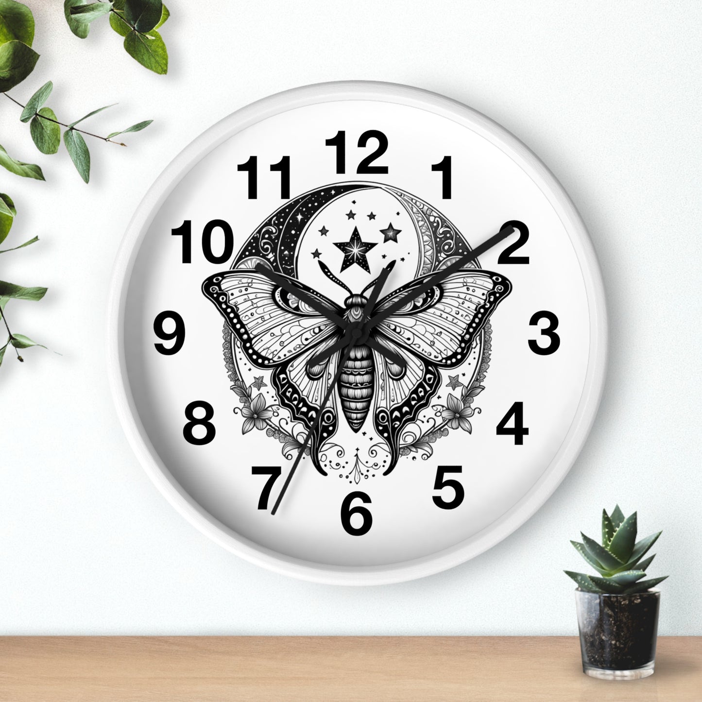 Wall Clock Butterfly