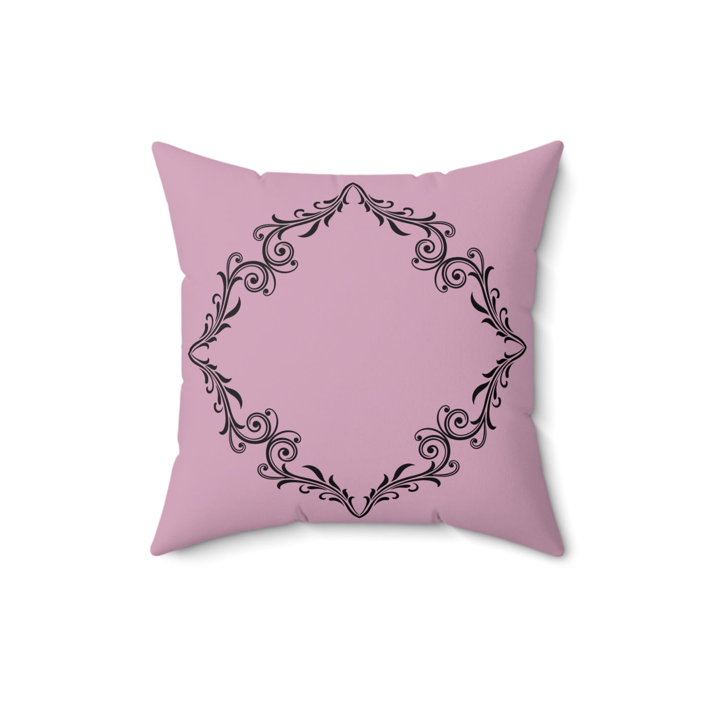 Elegant Pink Decorative Pillow with Ornate Design, Home Decor, Gift Idea, Cozy Living Room, Stylish Couch Accessory