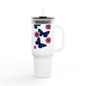 Floral Butterfly Insulated Travel Mug, 40oz - Perfect for Nature Lovers, On-the-Go Coffee, Outdoor Adventures, Birthday Gift, [...]