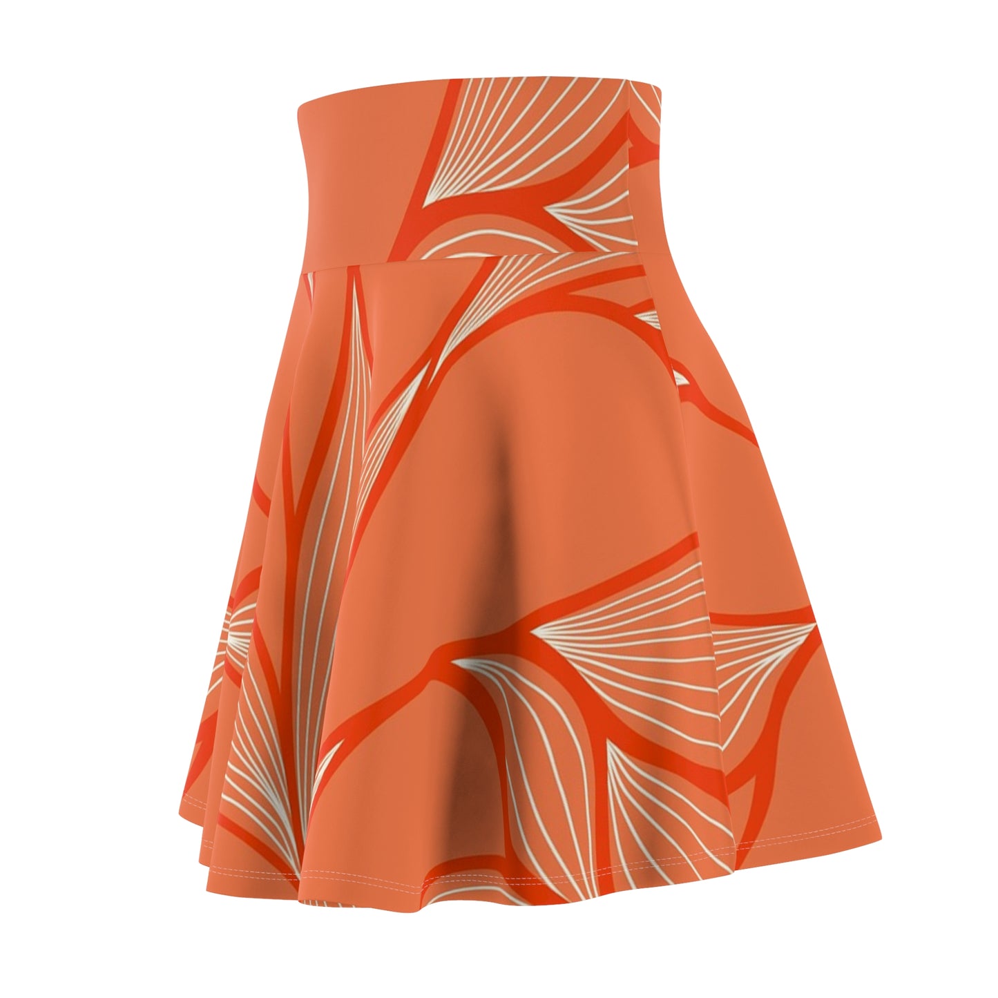 Vibrant Floral Women's Skater Skirt, Boho Chic Skirt, Spring Fashion Skirt, Casual Skirt, Dance Skirt, Stylish Skater Skirt