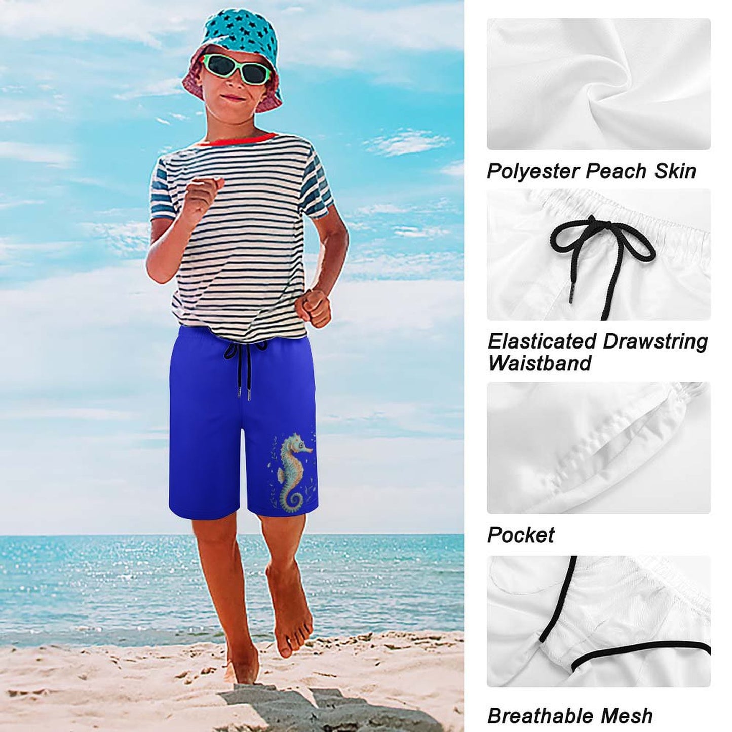 Kid's Beach Pants Seahorse