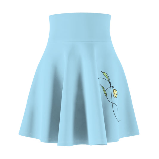 Women's Floral Skater Skirt, Cute Casual Skirt, Spring Fashion, Summer Outfit, Birthday Gift, Boho Style