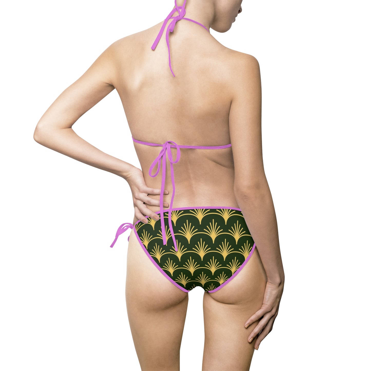 Tropical Print Bikini Swimsuit, Women's Swimsuit Beachwear, Swimwear for Summer Vacations, Pool Parties, Holiday Getaway