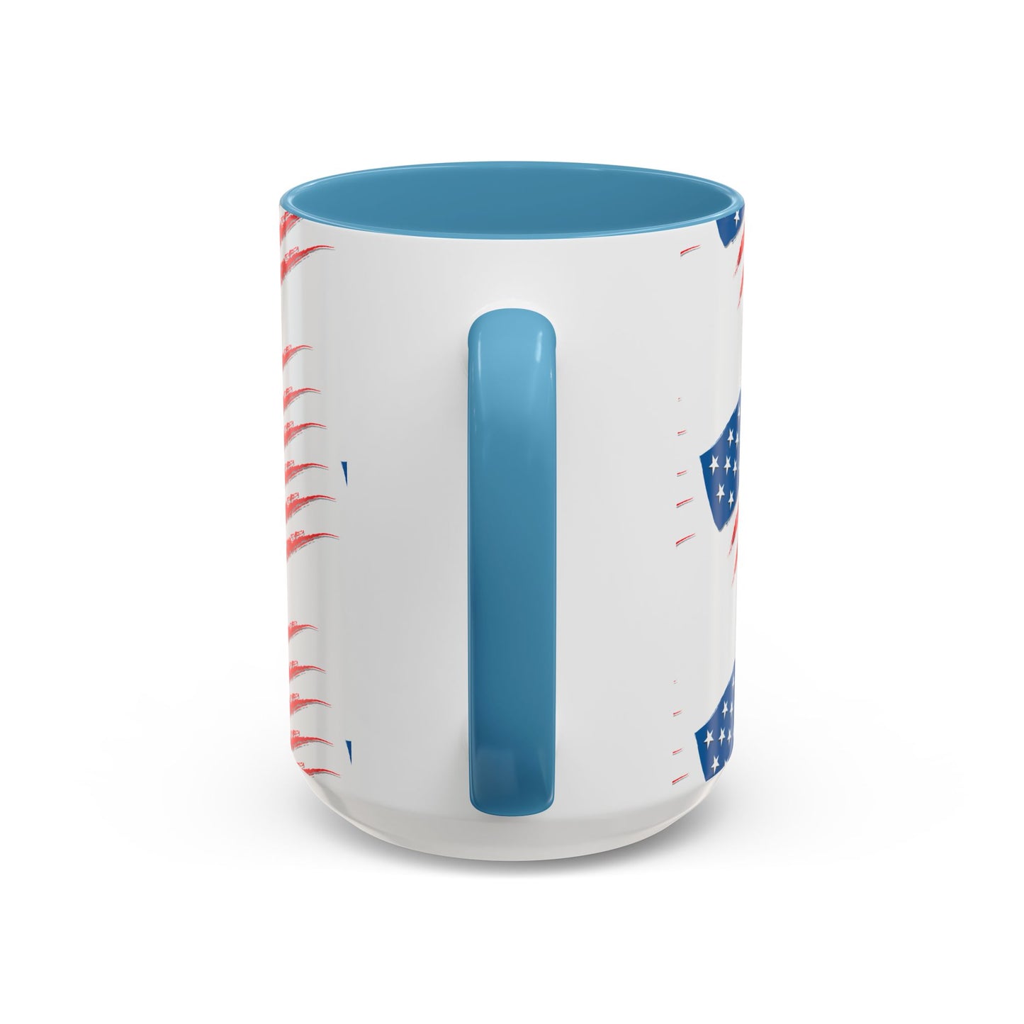 Patriotic Accent Coffee Mug | USA Flag Design, Perfect Gift for Veterans & Independence Day, Coffee Lover's Merchandise, Red White [...]