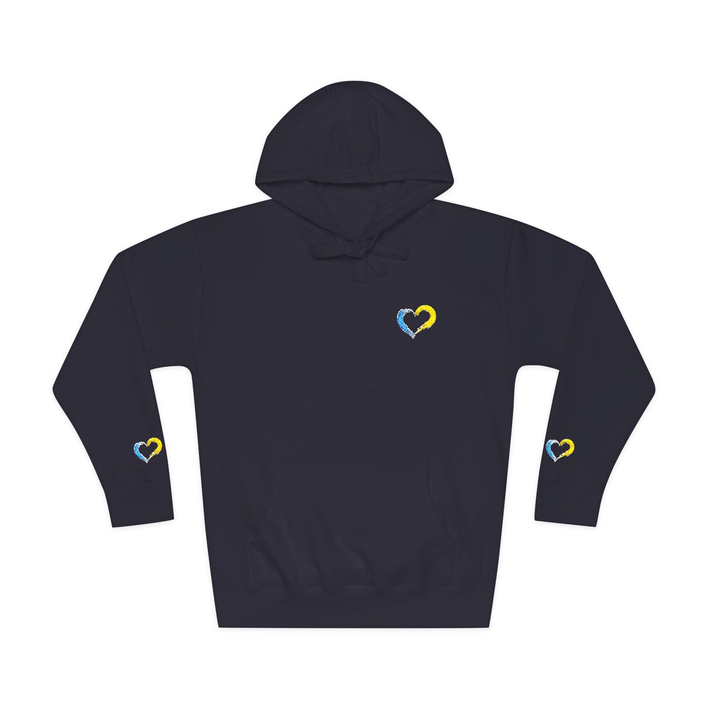 Colorful Heart Unisex Fleece Hoodie | Cozy Gift for Friends, Valentine's Day, Anniversary, Casual Wear, Spring Fashion