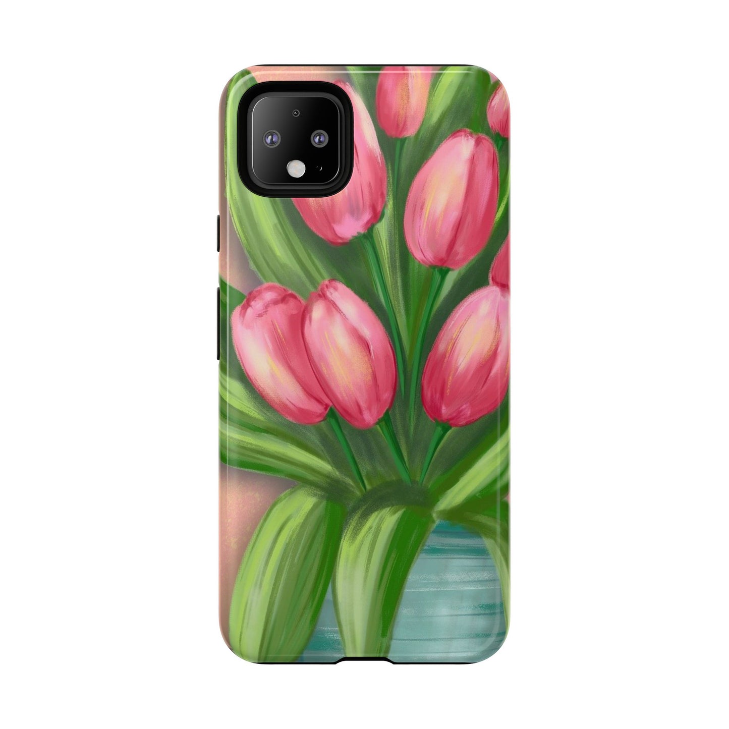 Floral Phone Case with Vibrant Tulips - Tough Cases for Garden Lovers, Spring Gifts, Nature Enthusiasts, Unique Gadget Accessories, [...]