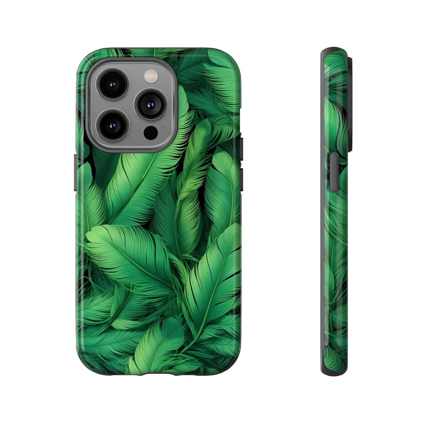 Tough Cases - Tropical Leaf Phone Case, Nature-inspired, Phone Accessory, Gift for Her, Jungle Theme, Eco-Friendly
