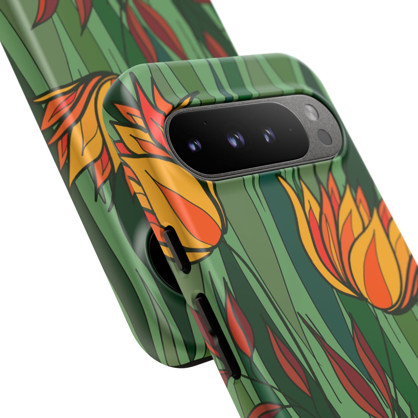 Vibrant Floral Phone Case, Nature-Inspired Tough Case, Eco-Friendly Cover, Unique Gift for Nature Lovers, Spring Decor