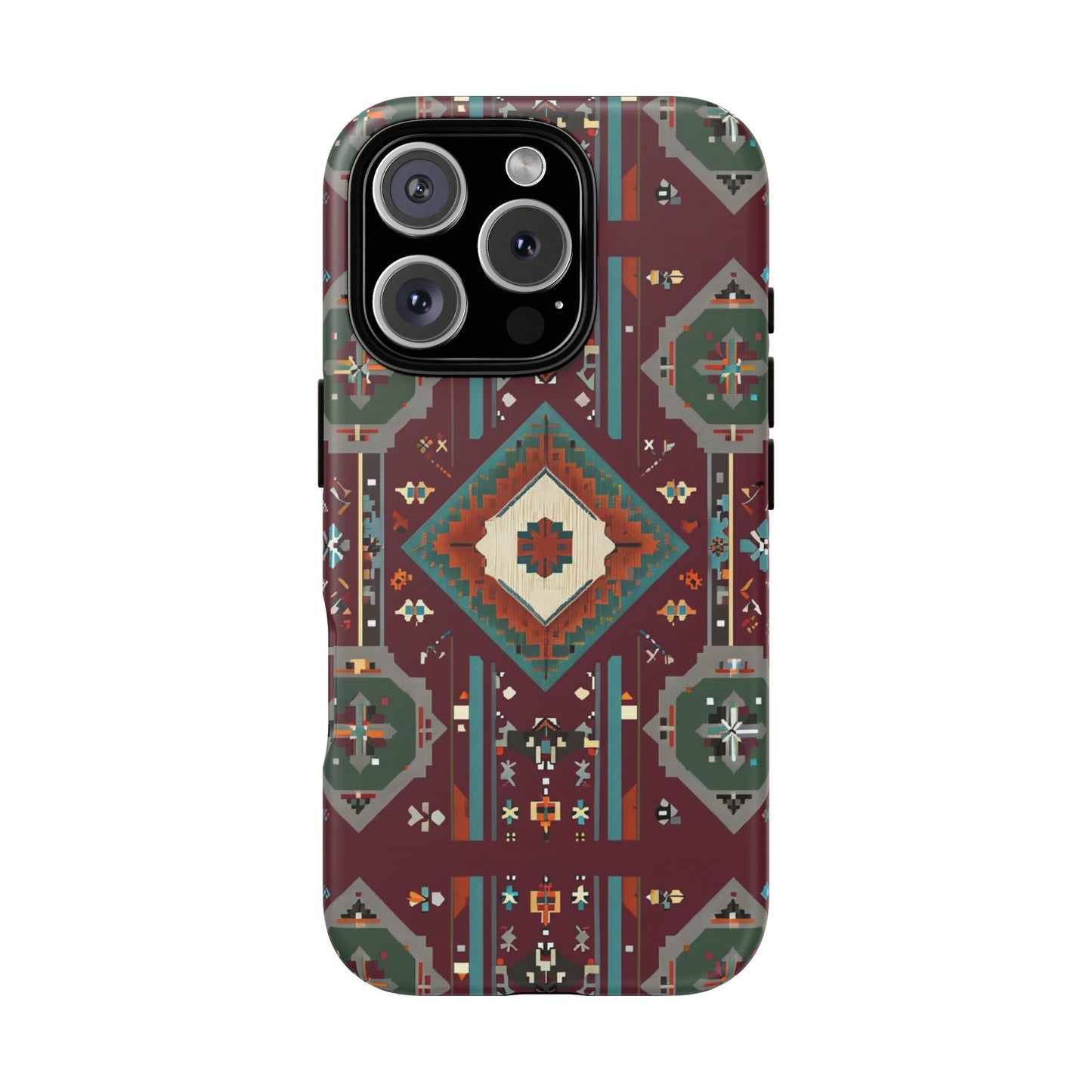 Tribal Pattern Phone Case - Boho Chic, Tough Durable Cover, Stylish Tech Accessory, Gift for Him/Her, Festival Essentials