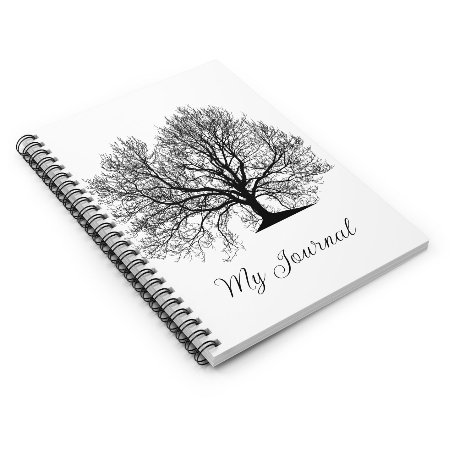 Artistic Tree Spiral Notebook - My Journal, Nature Lover's Gift, Writing Diary, School Supplies, Eco-Friendly Stationery