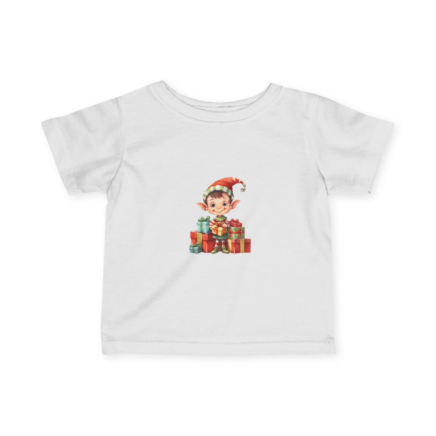 Christmas Elf Infant Tee, Cute Christmas Gift, Baby Holiday Outfit, Toddler Christmas Shirt, Kids Winter Apparel