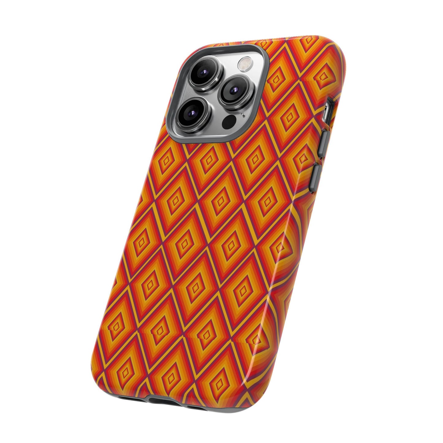 Geometric Phone Case, Tough Cases for Protection, Stylish Smartphone Cover, Vibrant Patterned Phone Accessory, Unique Gift Idea, [...]