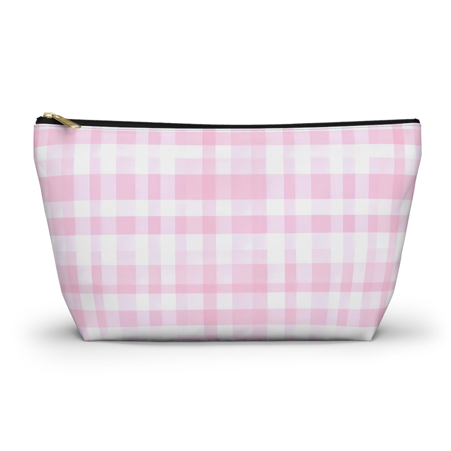 Chic Pink Plaid Accessory Pouch | Makeup Bag, Travel Organizer, Toiletry Case, Gift for Her, Cute Storage Solution