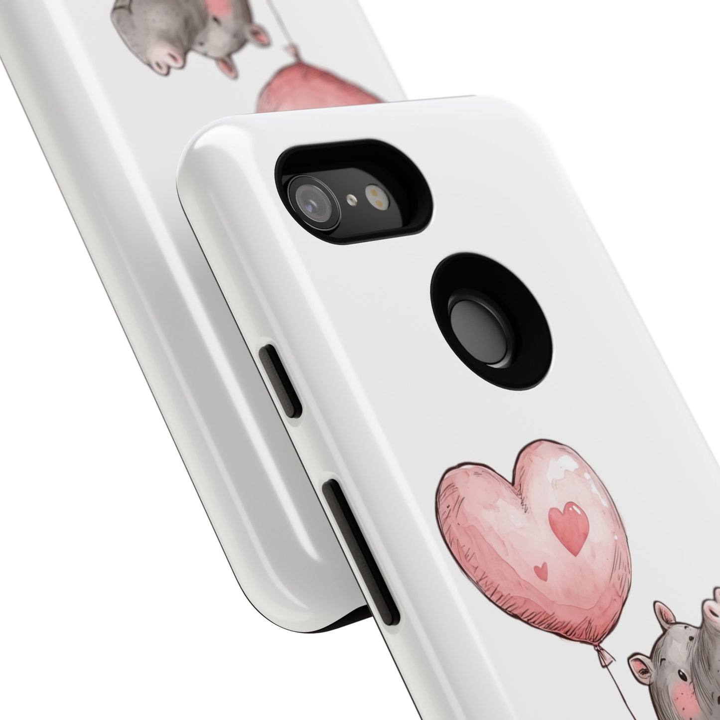 Cute Hippo Phone Case - Good Vibes Design, Animal Lover Gift, Fun Accessory, Birthday Present, Phone Accessories
